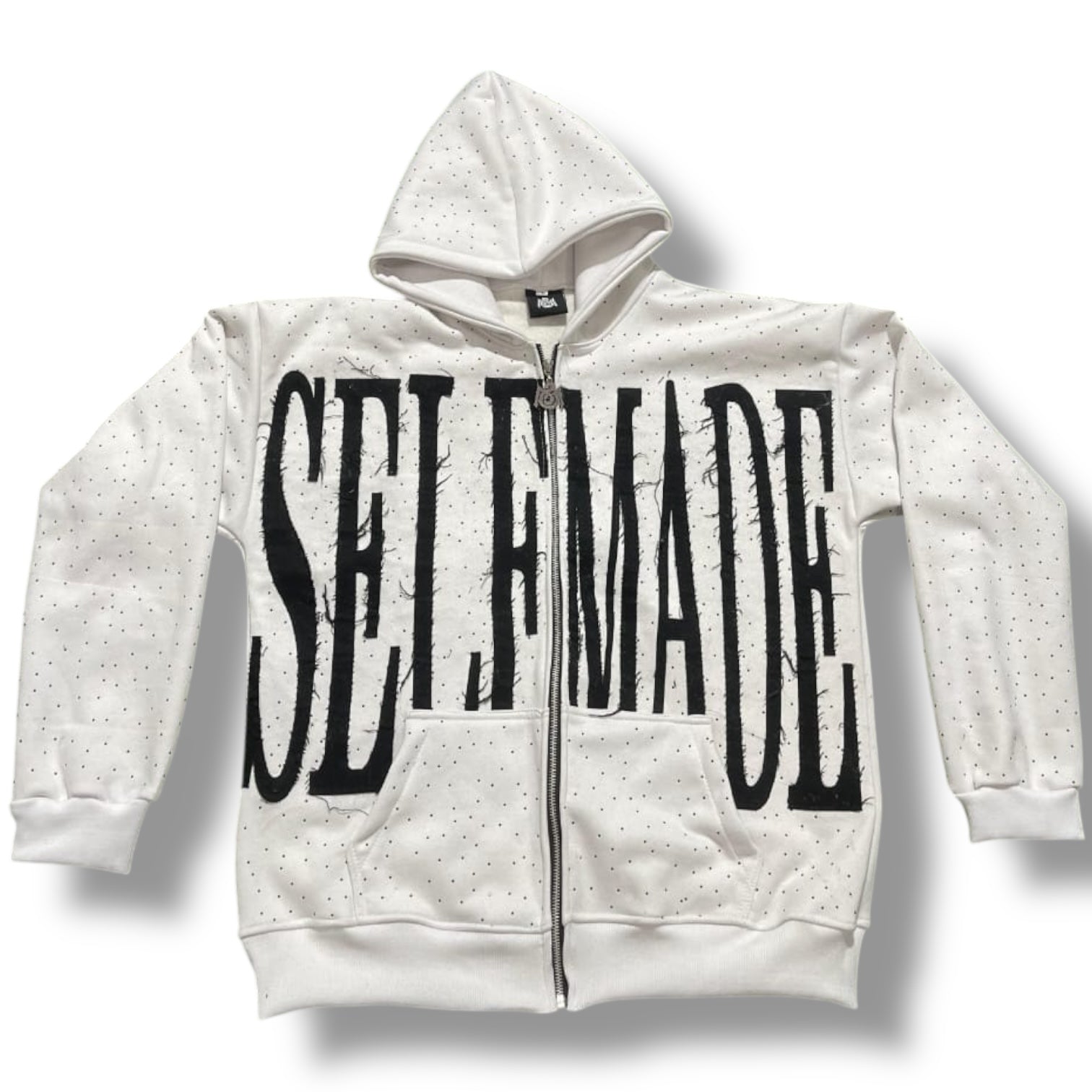 BLACK STONES FULL ZIP-UP HOODIE